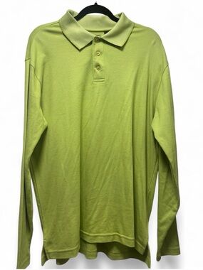 R&R Casual Long Sleeve Polo Shirt (Size L)